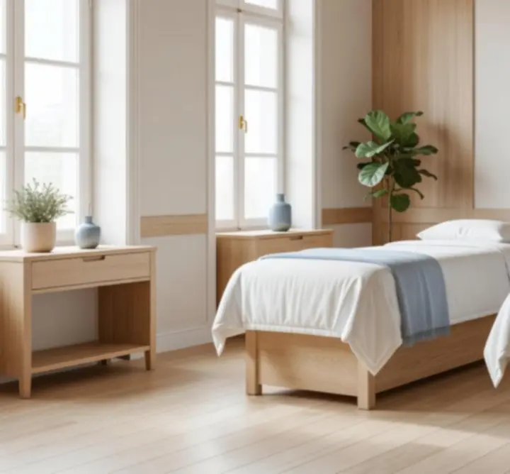 Espace de massage élégant et apaisant chez Leptop Shopsit Massage