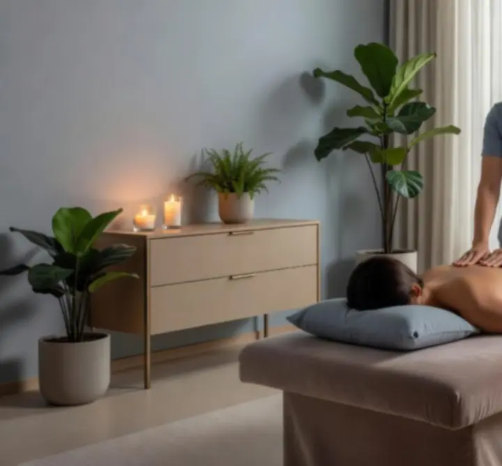 Ambiance zen et lumineuse au sein du centre de massage