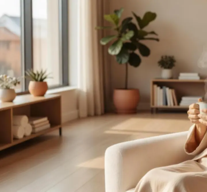 Client détendu partageant une expérience de massage réussie